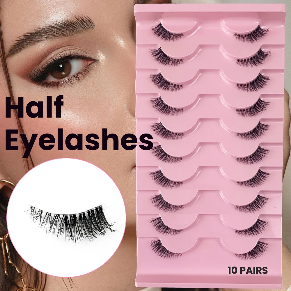 Eyelash Extension Medium - AMSDCN 3D 합성 밍크 속눈썹 10쌍,