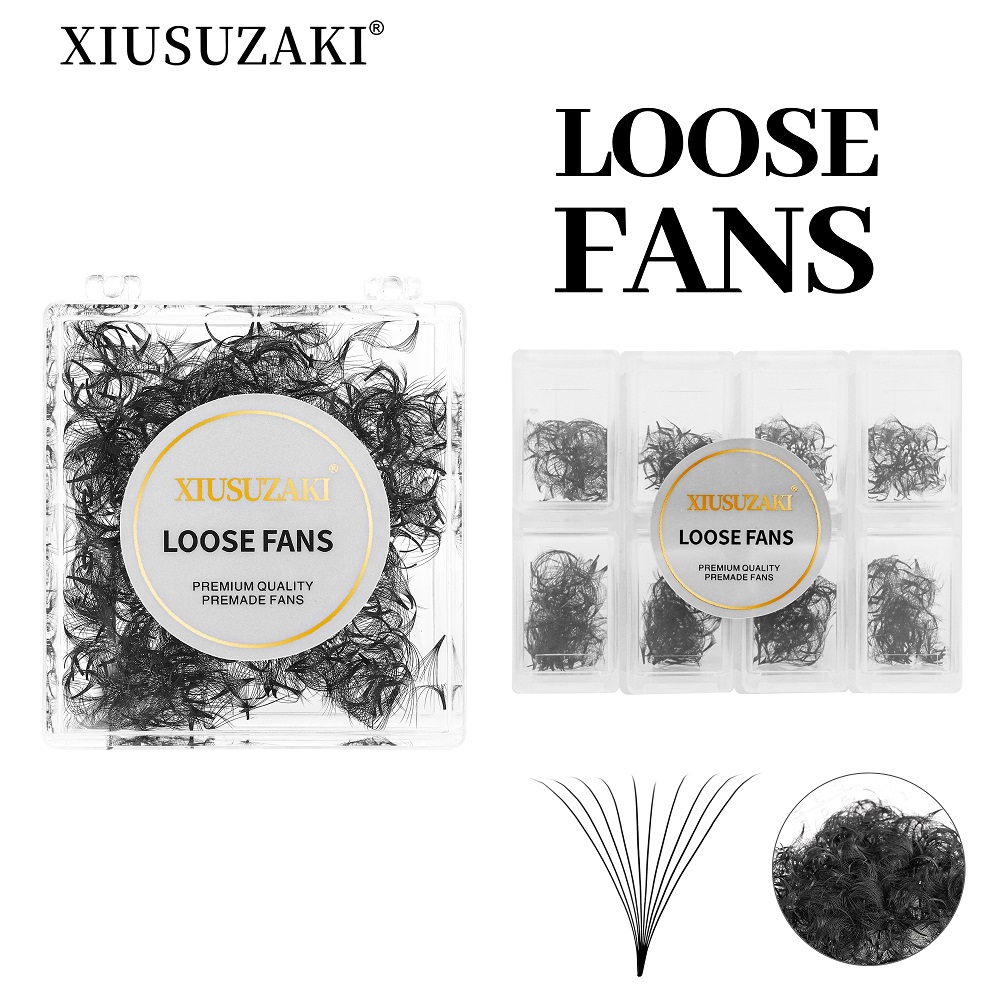 Eyelash Extension Medium - XIUSUZAKI 포인티베이스 느슨한 팬 속눈썹 연장,