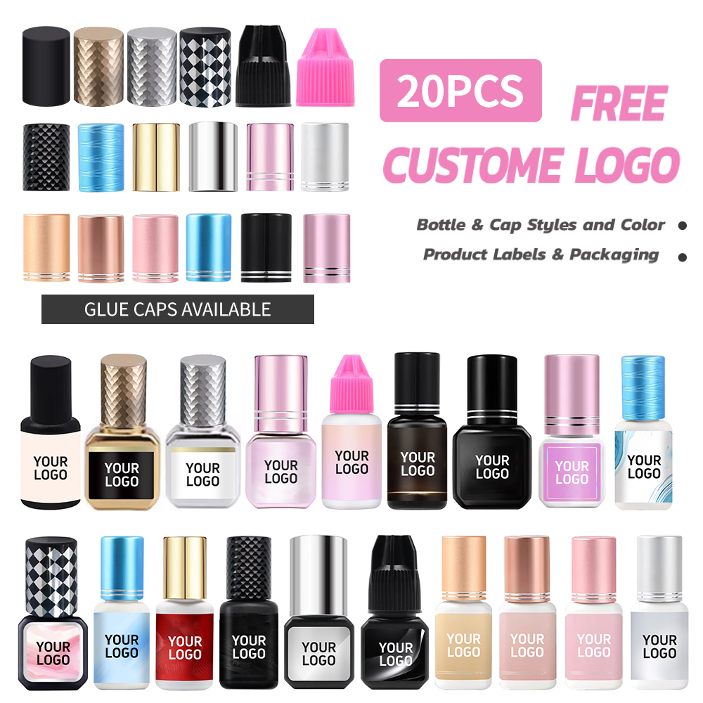 Eyelash Extension Logo - 20PCS 사용자 정의 로고 0.1-2 초