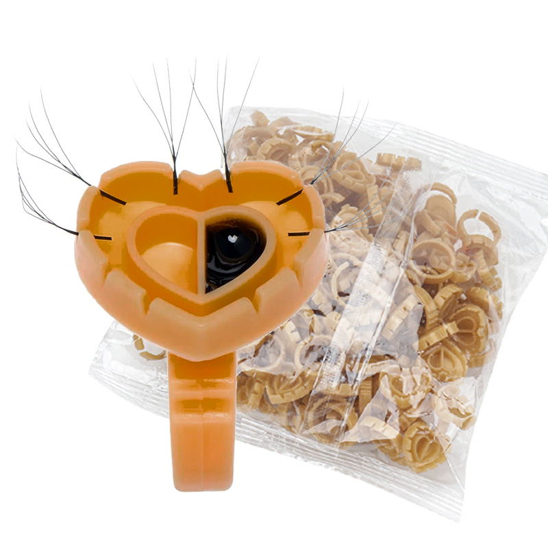 Eyelash Extension Last - 500개 속눈썹 연장용 글루 링, 속눈썹