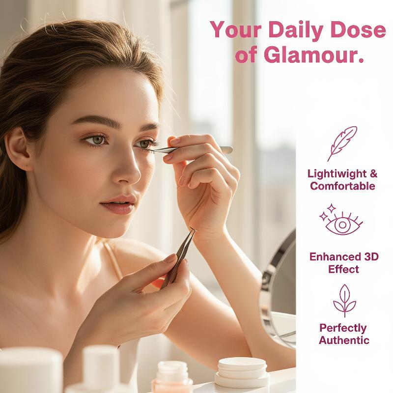 Lashes Eyelash Extension - 1세트 코믹 로워래쉬 익스텐션 클러스터 내추럴