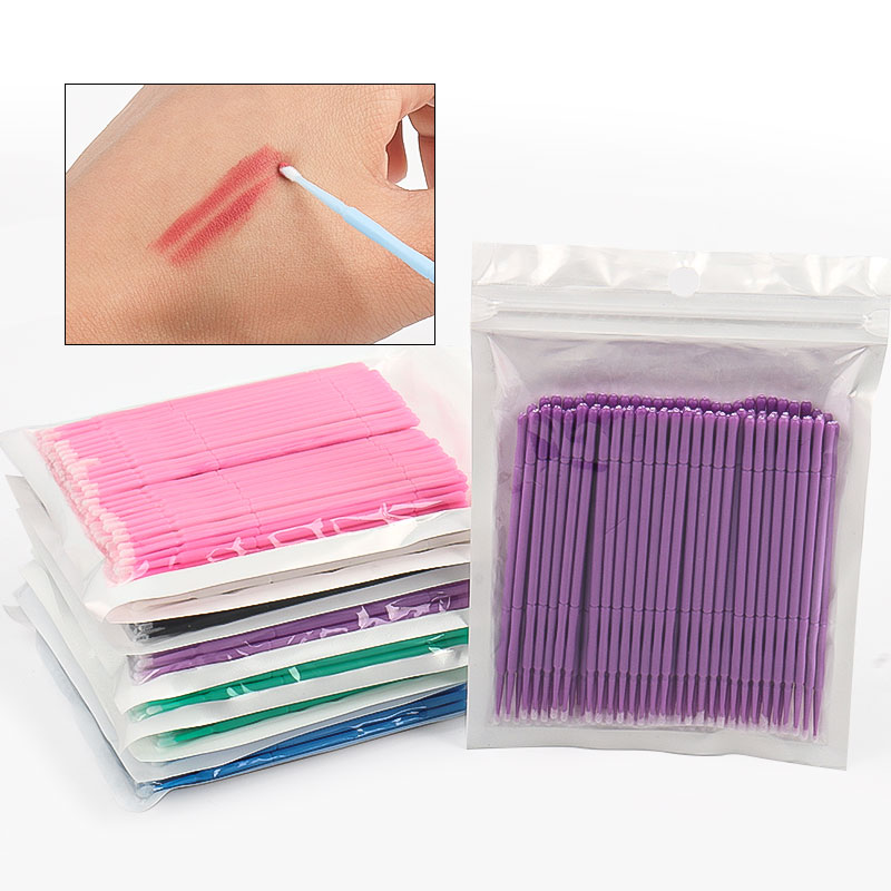 Eyelash Extension Last - 100개/봉지 대나무 속눈썹 연장 클리닝 면봉