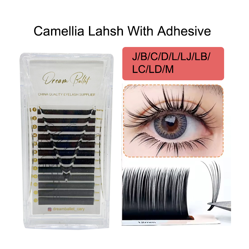 Eyelash Extension Russian - 드림 발레 카멜리아 속눈썹 접착제 포함