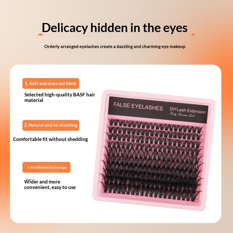 Eyelash Extension Wispy - 새로운 10줄 140개 클러스터 풍성하고 두꺼운