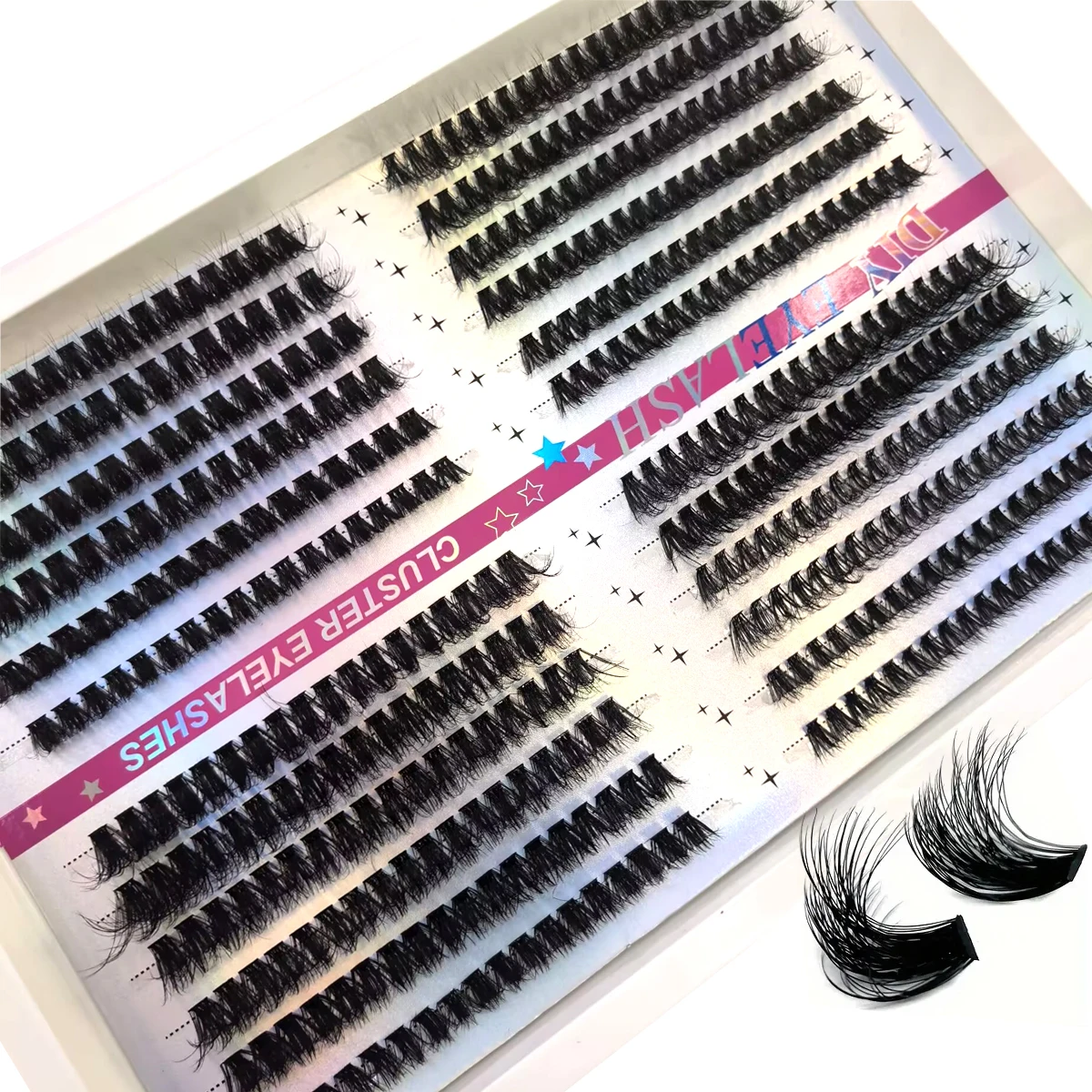 Eyelash Extension Home Service - AMSDCN 30P-100P 믹스 플러피 개별 속눈썹