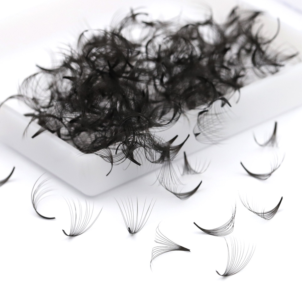 수제 프리메이드 팬 뾰족한 베이스 속눈썹, 느슨한 프로 - Eyelash Extension Medium 리뷰 및 가격