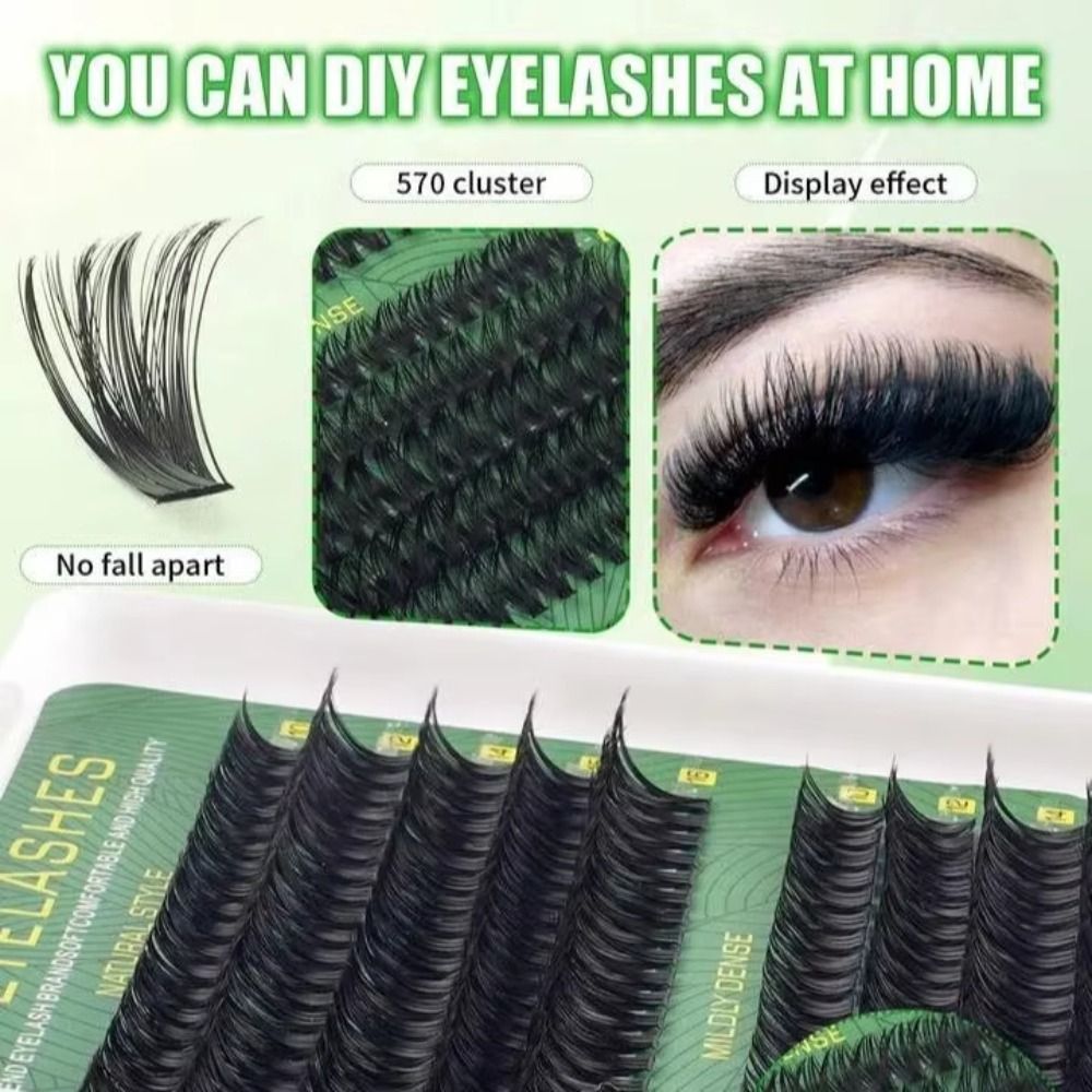 내추럴 룩 인조 속눈썹 본드 앤 씰 클러스터 디자인 D - Eyelash Extension Wispy 리뷰 및 가격