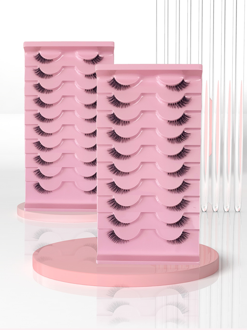 AMSDCN 3D 합성 밍크 속눈썹 10쌍, 고품질 확 - Eyelash Extension Medium 리뷰 및 가격