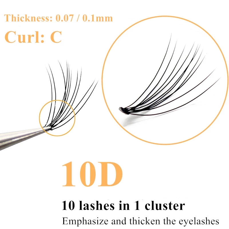 10D 인조 밍크 속눈썹 클러스터 러시안 볼륨 3D 개 - Eyelash Extension Russian 리뷰 및 가격