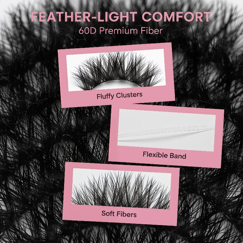 1세트 DIY 개별 속눈썹, 풍성한 DIY 속눈썹북,  - Eyelash Extension Wispy 리뷰 및 가격
