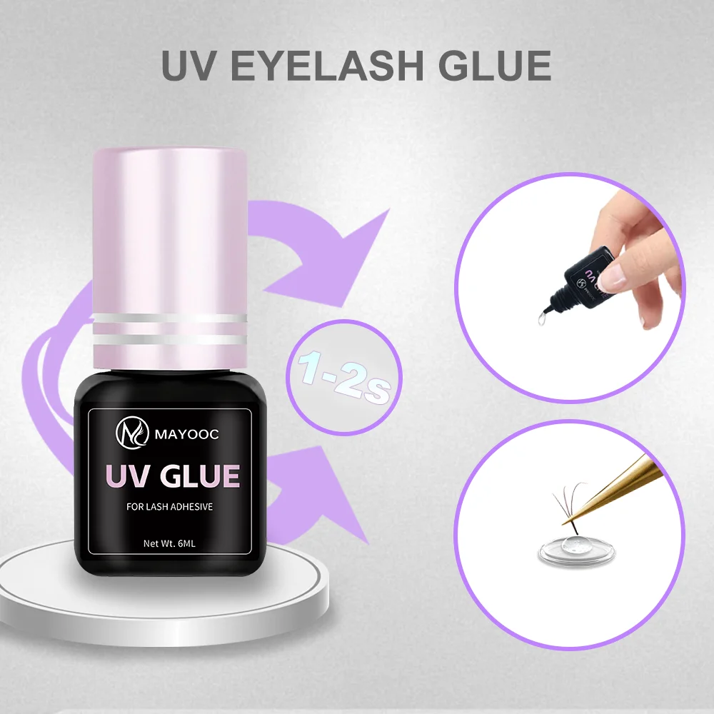 MAYOOC 빠른 건조 0.1S UV 속눈썹 접착제 접 - Eyelash Extension Logo 리뷰 및 가격