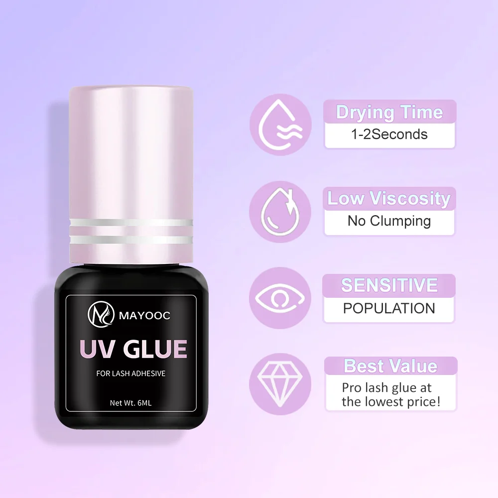 MAYOOC 빠른 건조 0.1S UV 속눈썹 접착제 접 - Eyelash Extension Logo 리뷰 및 가격