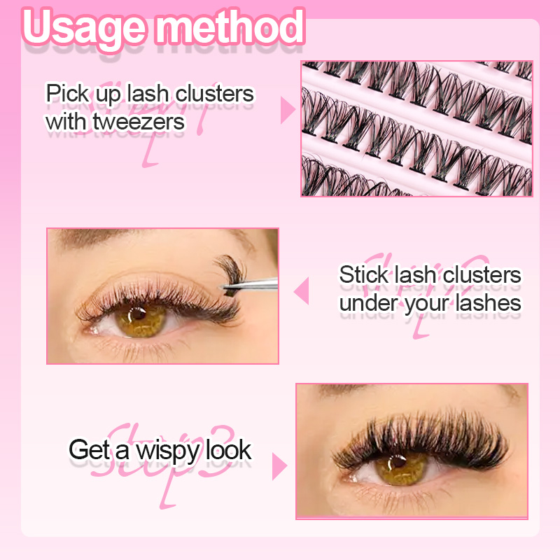 개별 속눈썹 속눈썹 클러스터 8-16mm 200개 자연 - Lashes Eyelash Extension 리뷰 및 가격