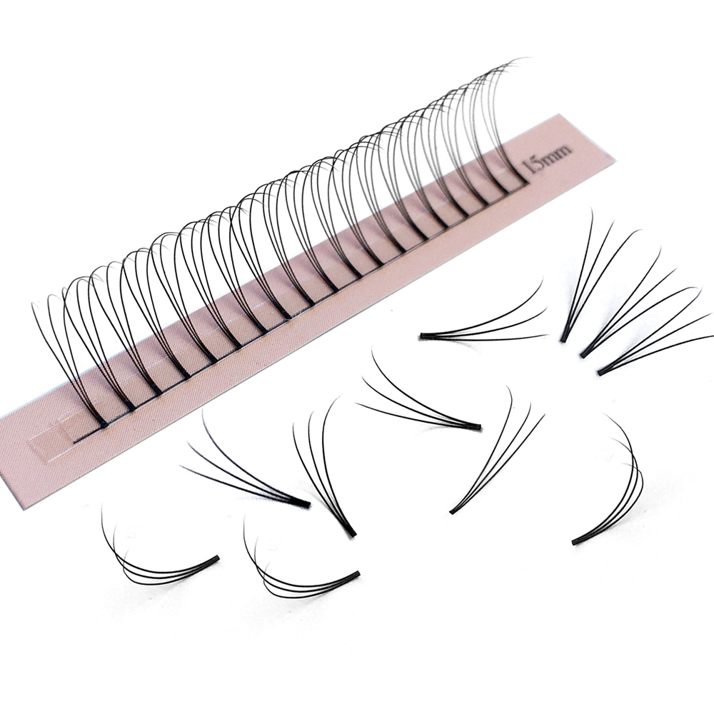 여신 3D 미리 만들어진 팬 속눈썹 연장 짧은 루트 W - Eyelash Extension Russian 리뷰 및 가격