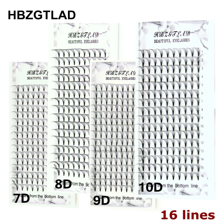 HBZGTLAD 16라인 대용량 프리메이드 볼륨 팬 7 - Eyelash Extension Russian 리뷰 및 가격
