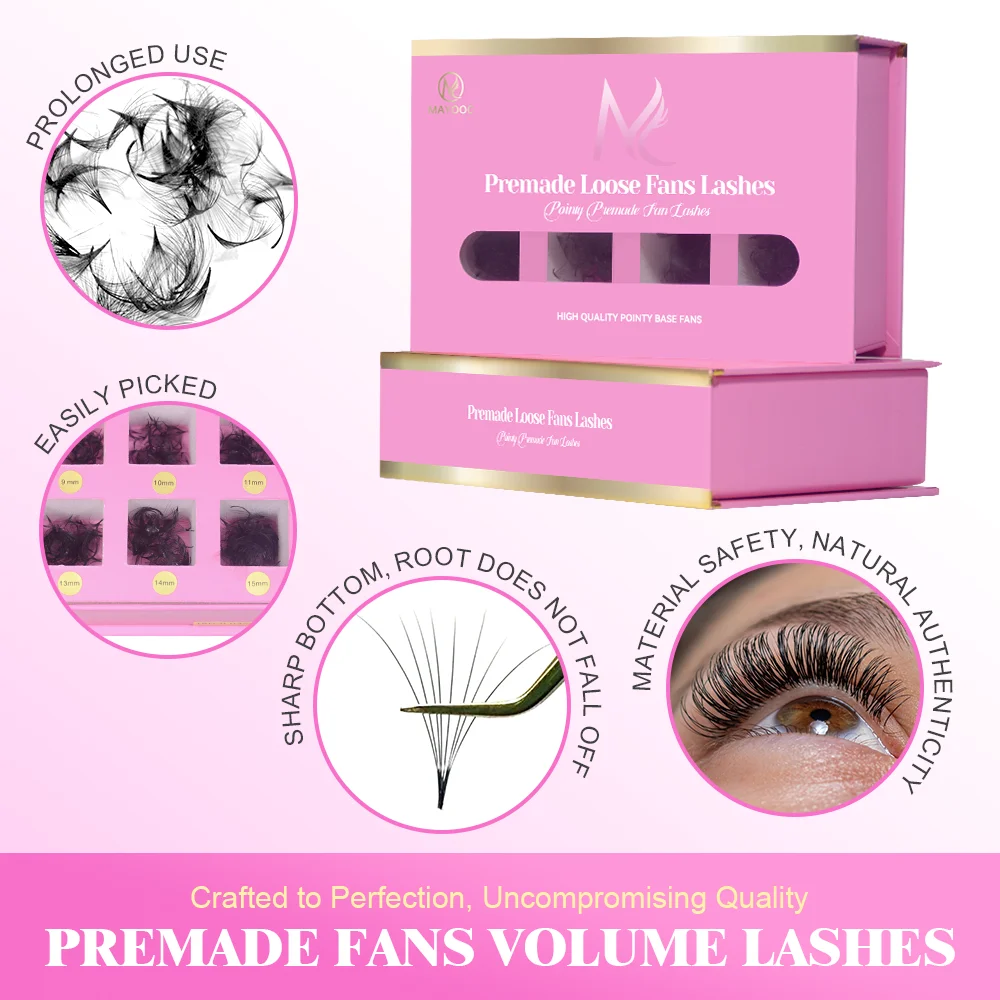 마요크 800팬즈 루즈 팬 속눈썹 연장 3D/6D/10 - Eyelash Extension Logo 리뷰 및 가격