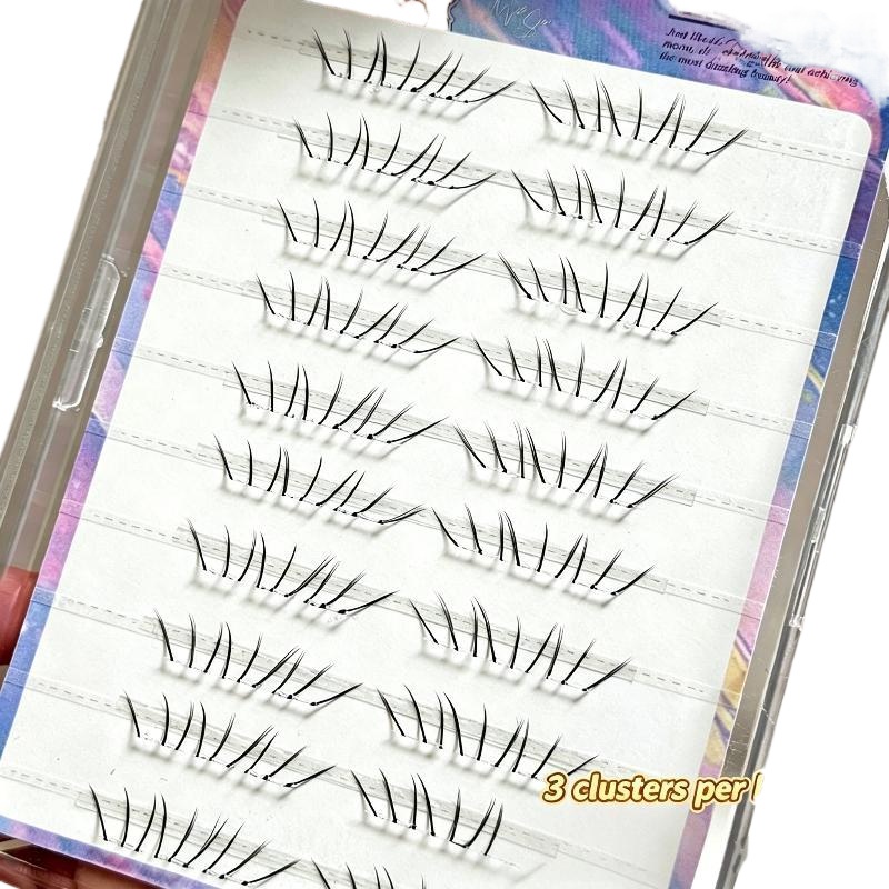 1세트 코믹 로워래쉬 익스텐션 클러스터 내추럴 셀프 접 - Lashes Eyelash Extension 리뷰 및 가격