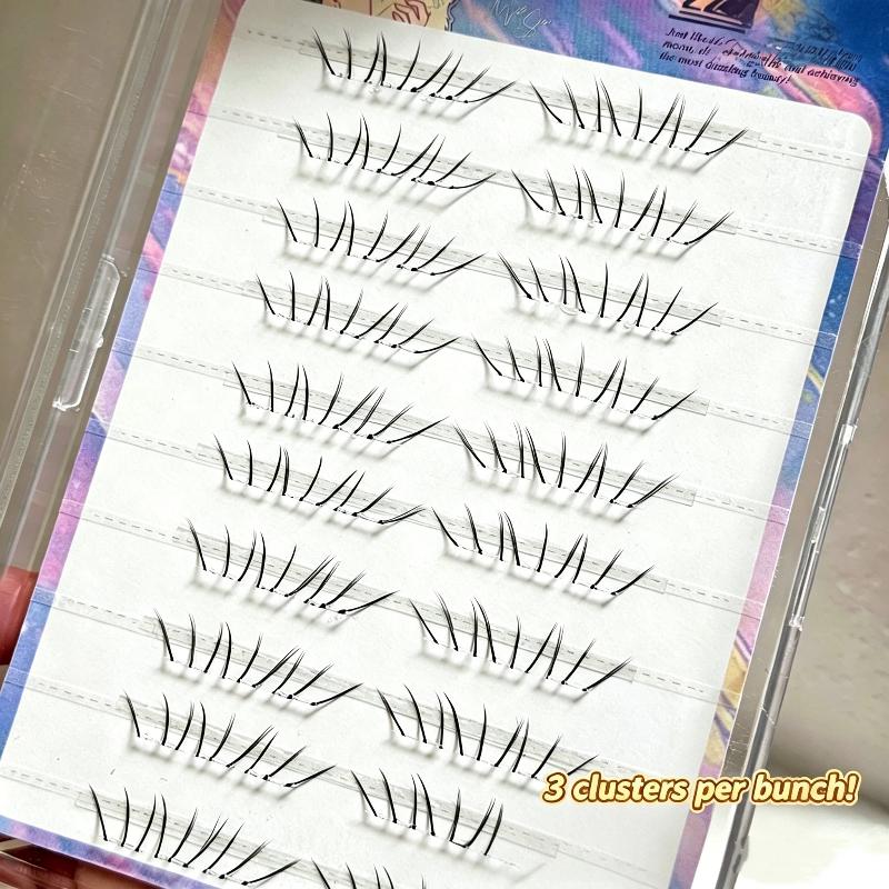 1세트 코믹 로워래쉬 익스텐션 클러스터 내추럴 셀프 접 - Lashes Eyelash Extension 리뷰 및 가격