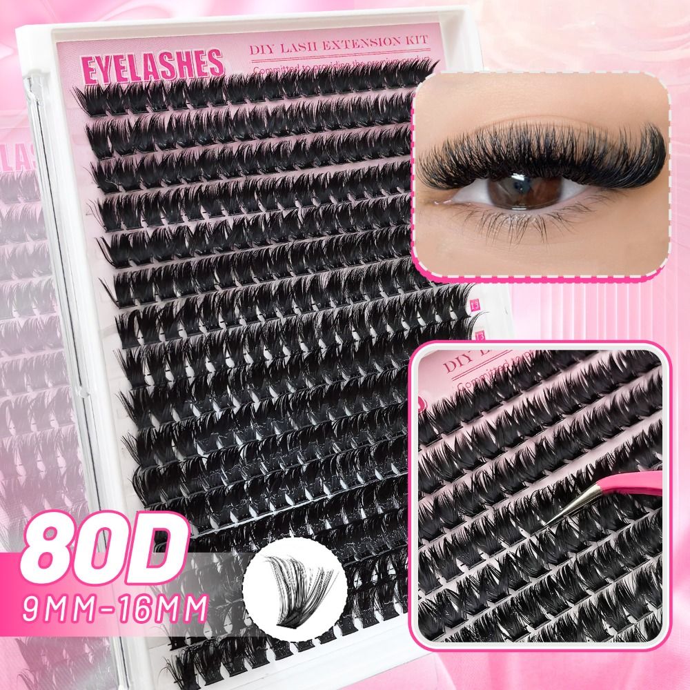 내추럴 룩 인조 속눈썹 본드 앤 씰 클러스터 디자인 D - Eyelash Extension Wispy 리뷰 및 가격