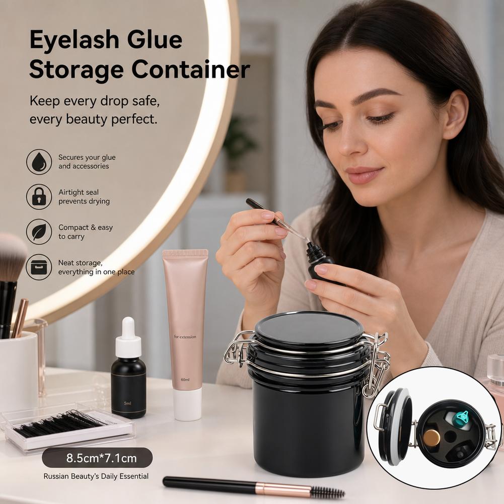 속눈썹 접착제 보관 탱크 밀폐형 용기 활성탄 방습 속눈 - Eyelash Extension Last 리뷰 및 가격