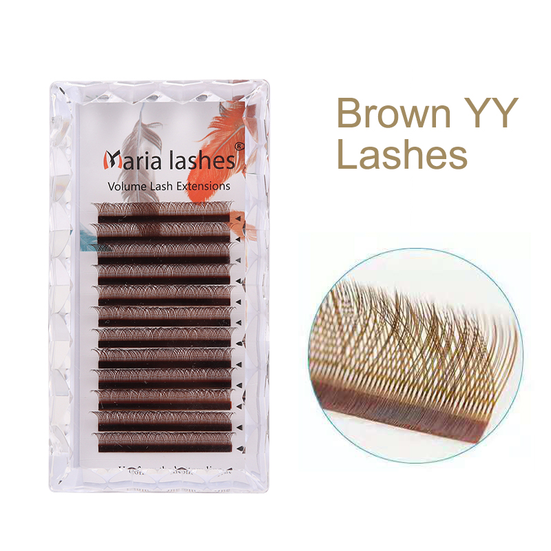 마리아 브라운 YY 모양 속눈썹 화려한 YY 타입 속눈 - Eyelash Extension Logo 리뷰 및 가격