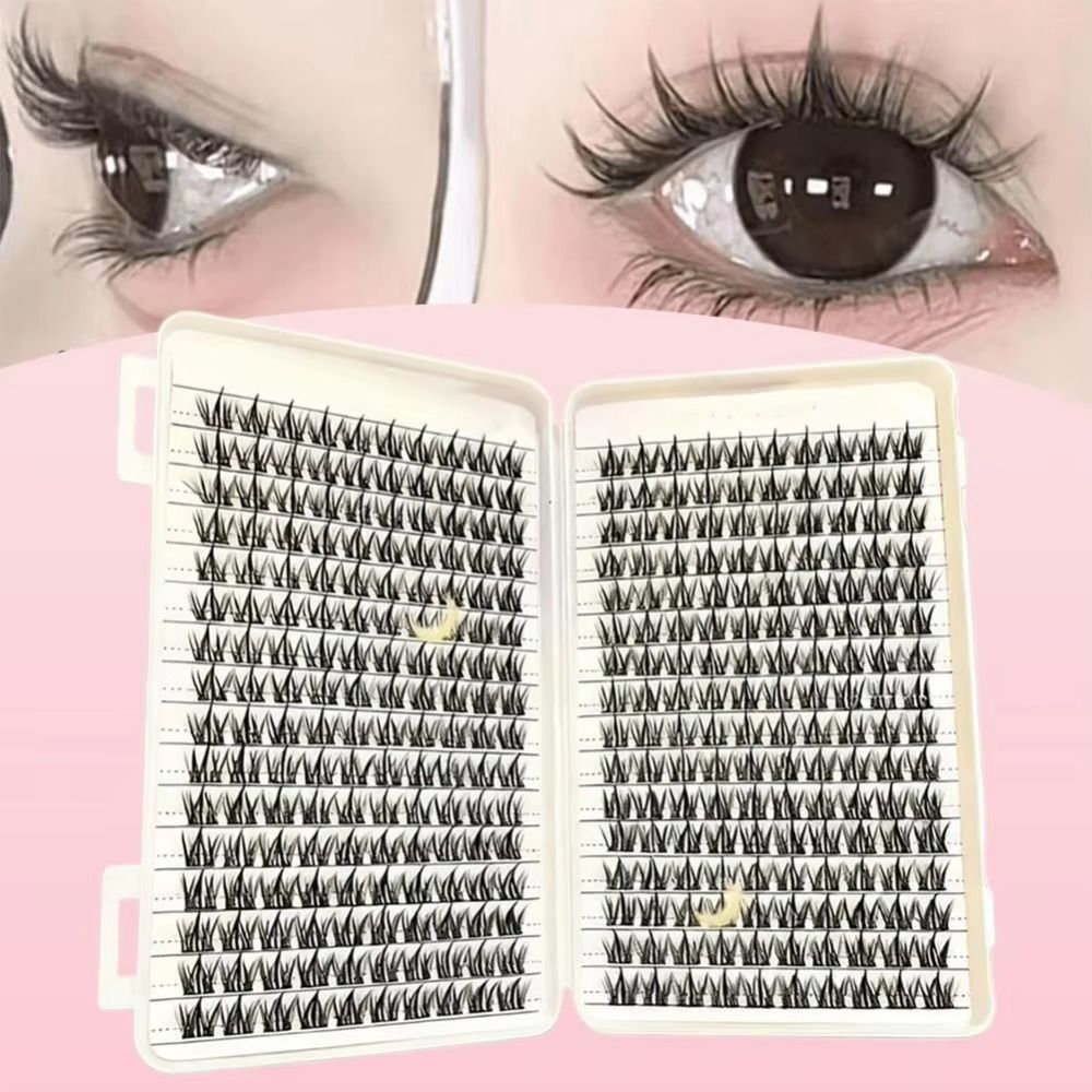 자연스러운 룩의 인조 속눈썹 본드 앤 실 클러스터 디자 - Eyelash Extension Wispy 리뷰 및 가격