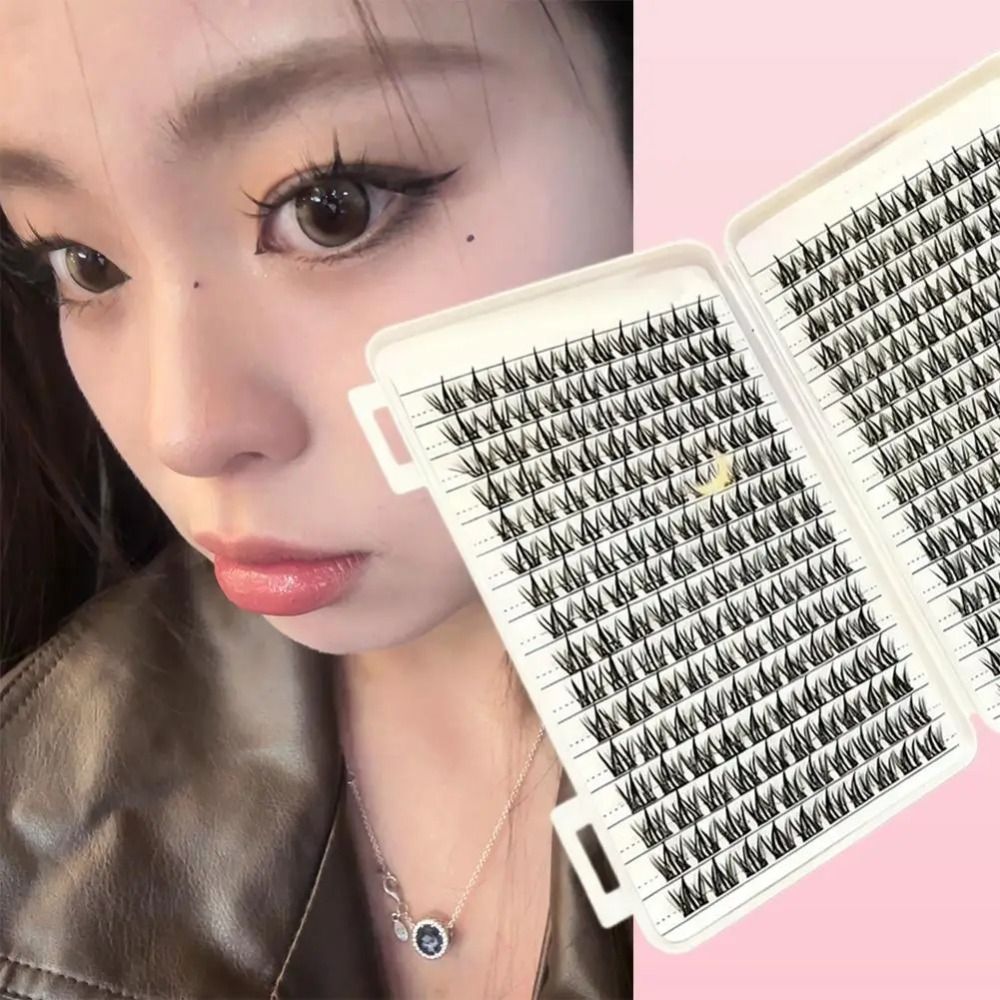 자연스러운 룩의 인조 속눈썹 본드 앤 실 클러스터 디자 - Eyelash Extension Wispy 리뷰 및 가격