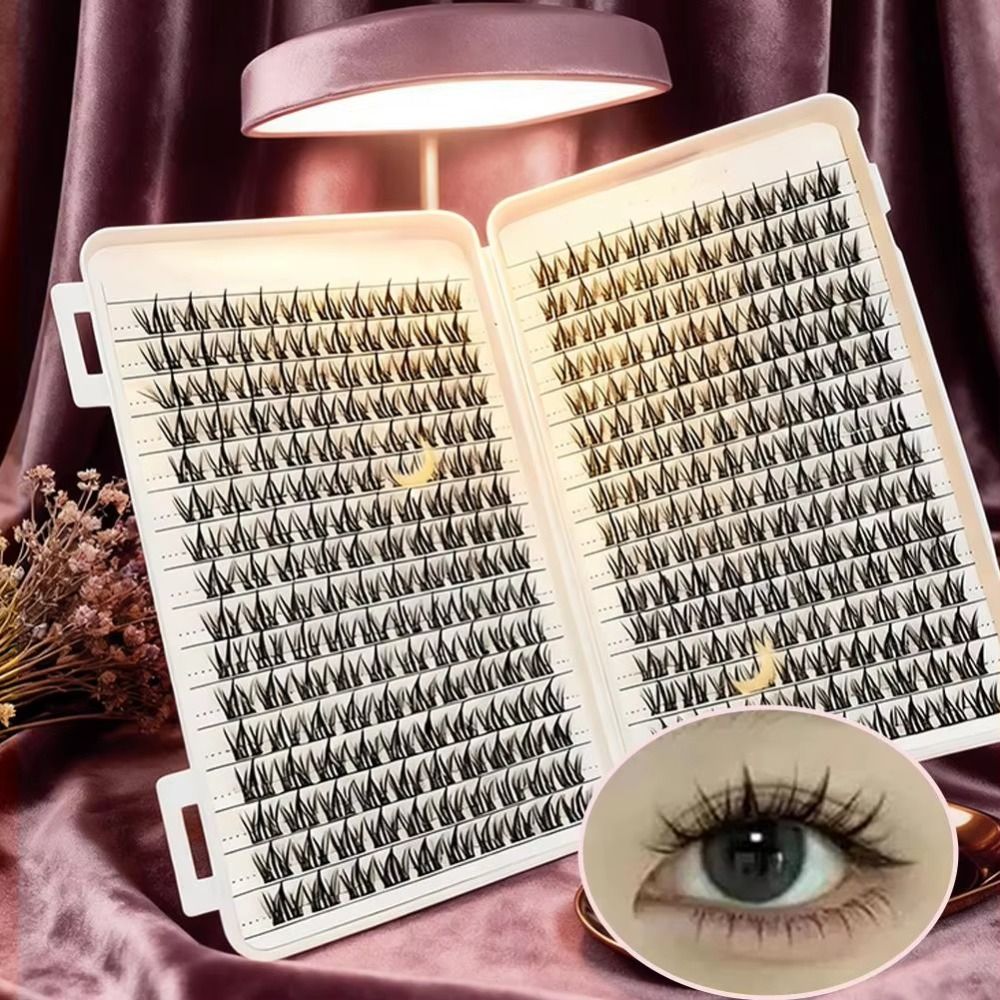 자연스러운 룩의 인조 속눈썹 본드 앤 실 클러스터 디자 - Eyelash Extension Wispy 리뷰 및 가격