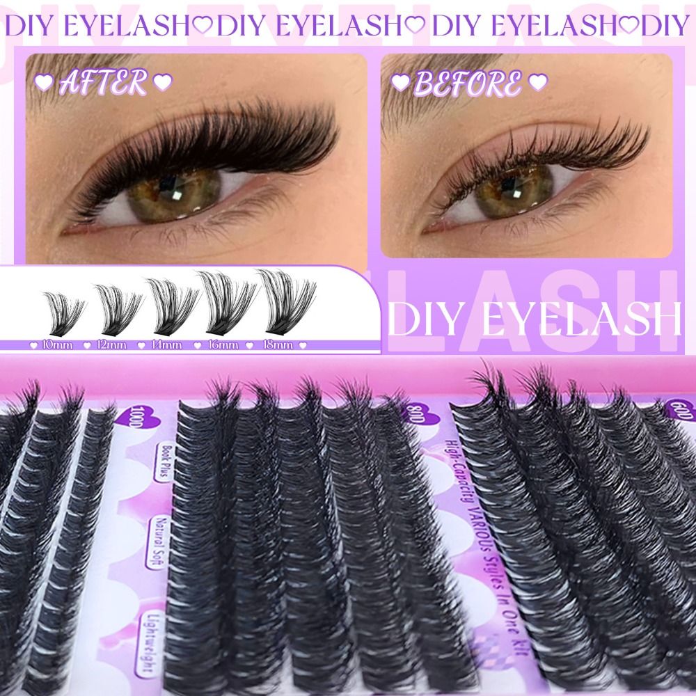 9-18mm 길이의 가짜 속눈썹 본드 및 실런트, 자연 - Eyelash Extension Wispy 리뷰 및 가격