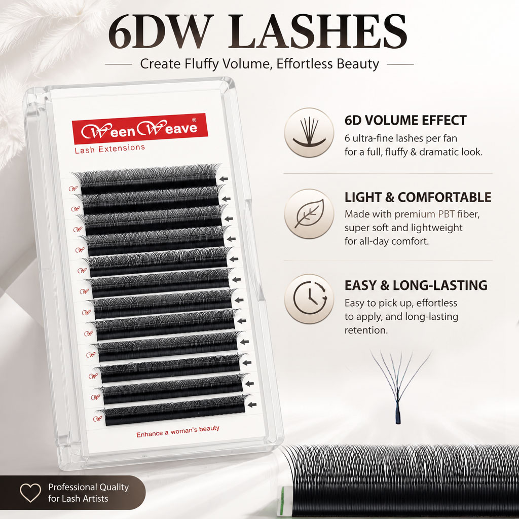 위엔위브 6D W 스타일 속눈썹 연장 재료 이지 팬 래 - Eyelash Extension Logo 리뷰 및 가격
