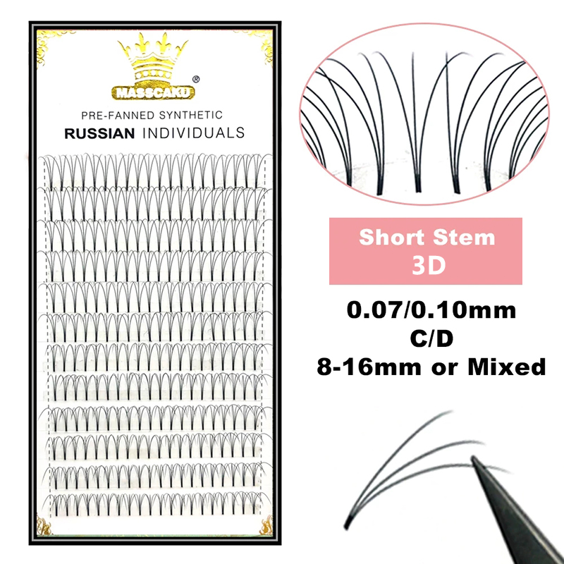 도매 12줄 3D 4D 5D 6D 프리메이드 팬 러시안 - Eyelash Extension Russian 리뷰 및 가격
