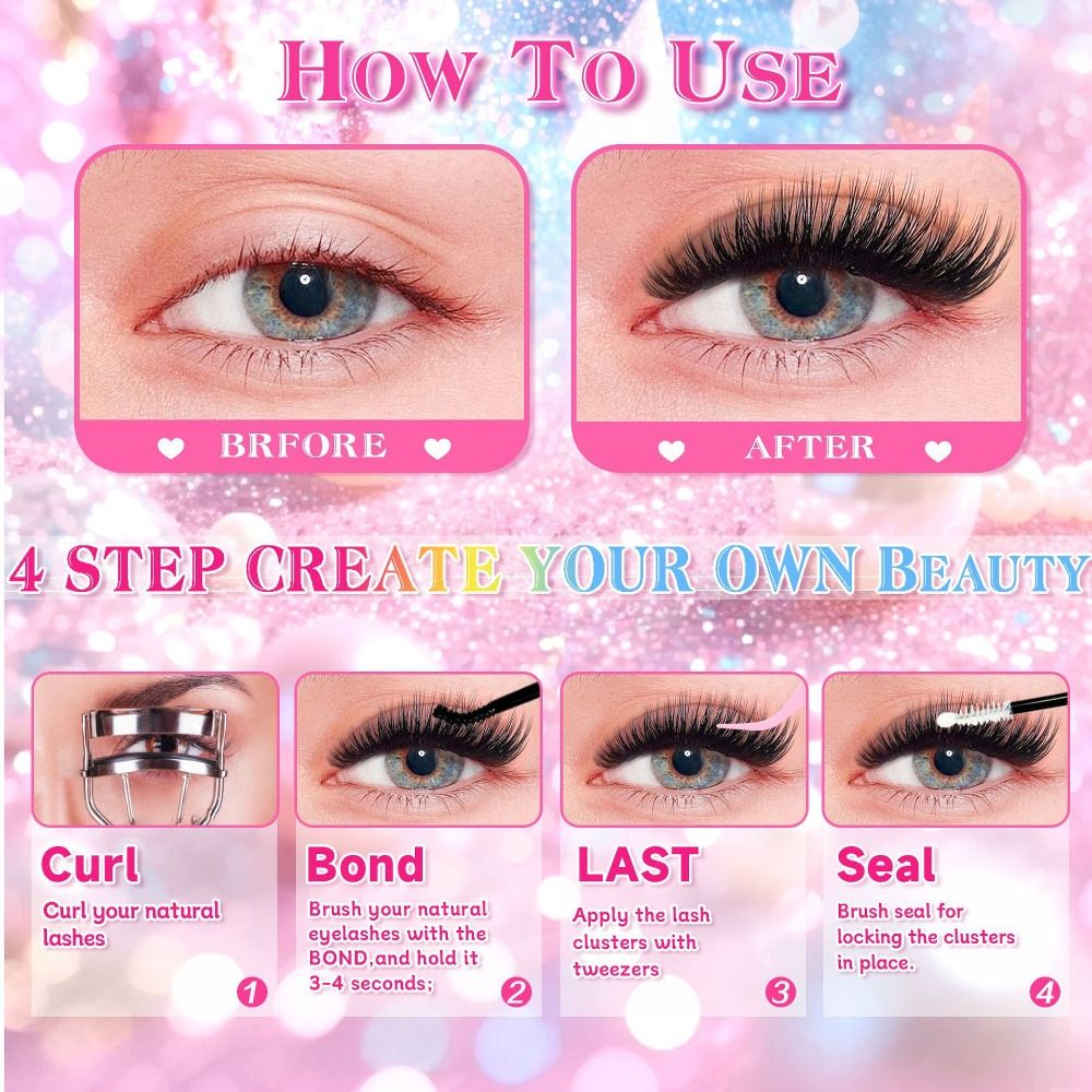 내추럴 룩 인조 속눈썹 위스피 스타일 본드 앤 씰 DI - Eyelash Extension Wispy 리뷰 및 가격