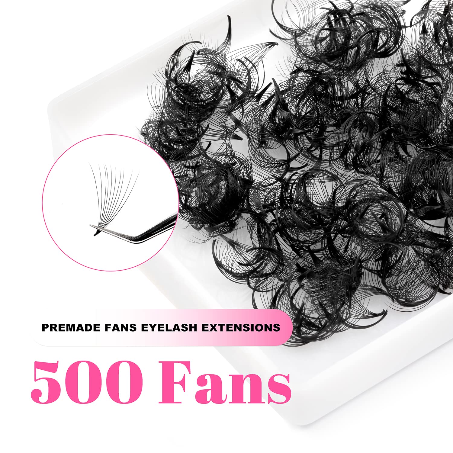 TDANCE 500팬 뾰족한 베이스 루즈 팬 전문 중간 - Eyelash Extension Medium 리뷰 및 가격