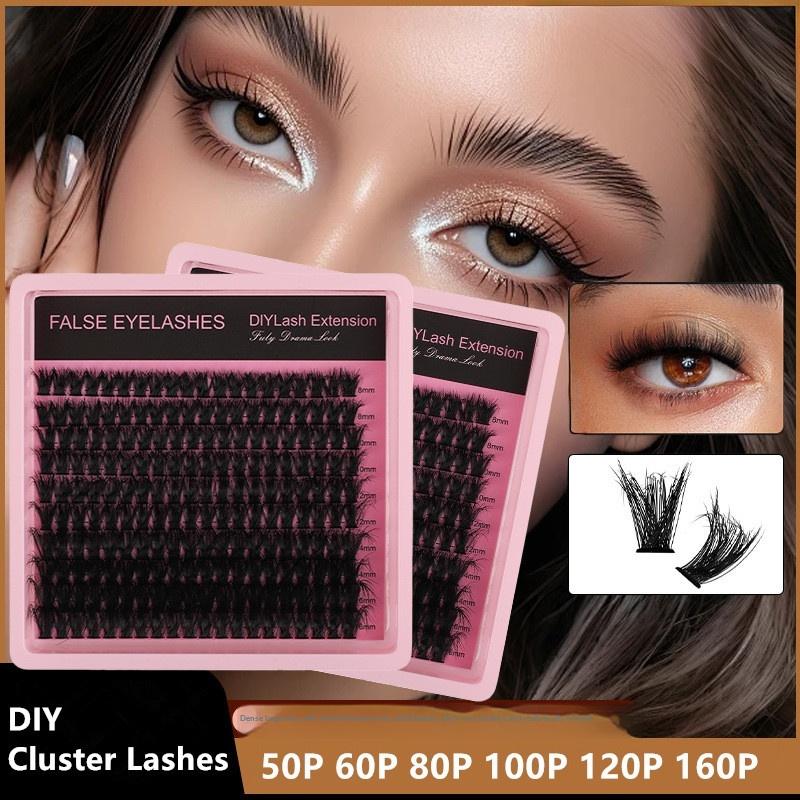 새로운 10줄 140개 클러스터 풍성하고 두꺼운 속눈썹 - Eyelash Extension Wispy 리뷰 및 가격