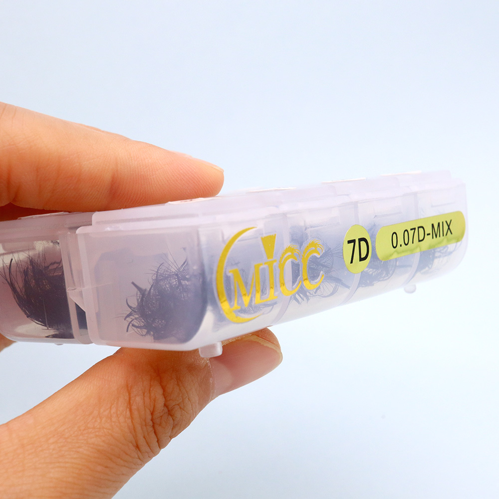 Cmicc 500/1000팬 혼합 길이 프로메이드 슬림 - Eyelash Extension Medium 리뷰 및 가격