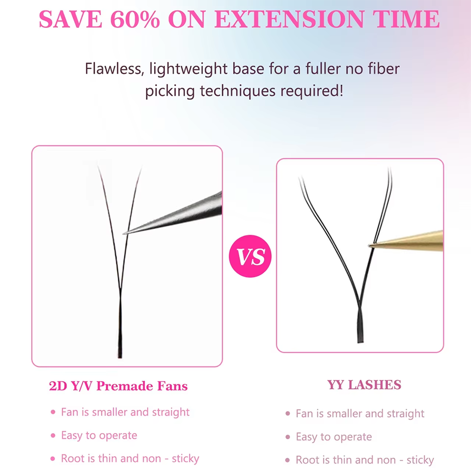 AGUUD YY 속눈썹 연장 울트라-씬 2D Y 래쉬  - Eyelash Extension Logo 리뷰 및 가격