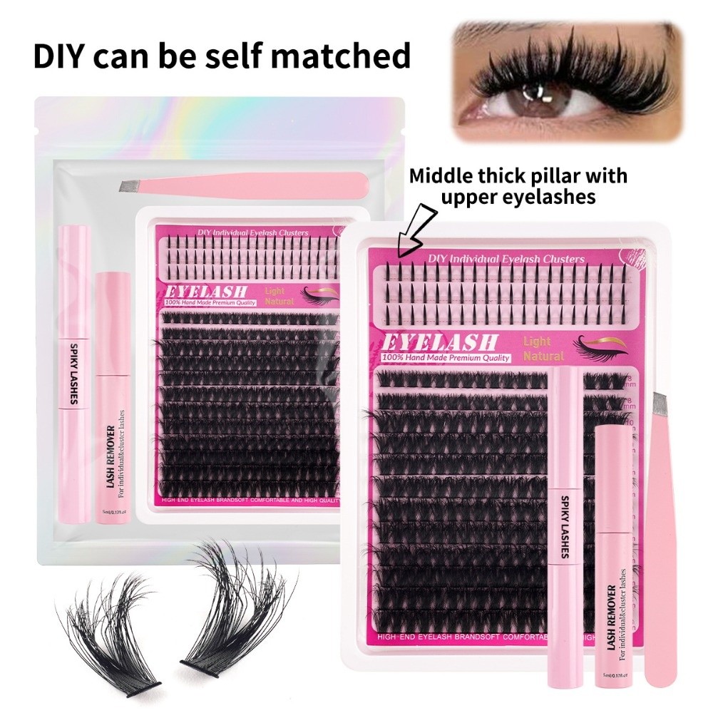 8-18mm 길이의 자연스러운 속눈썹, 가벼운 스타일  - Eyelash Extension Wispy 리뷰 및 가격