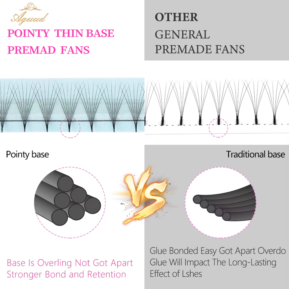 AGUUD 30d 40d Premade 팬 속눈썹 연장 - Eyelash Extension Medium 리뷰 및 가격
