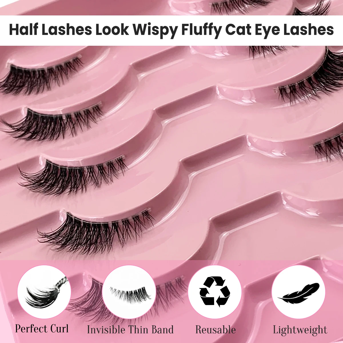 AMSDCN 3D 합성 밍크 속눈썹 10쌍, 고품질 연 - Eyelash Extension Medium 리뷰 및 가격