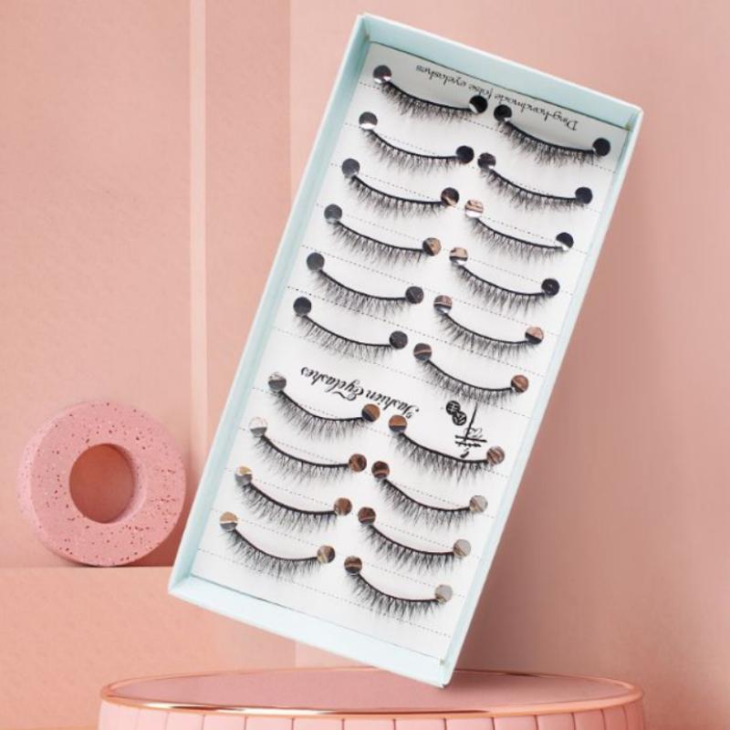 10쌍 천연 롱 위스피 캣아이 인조 속눈썹 코스프레 메 - Eyelash Extension Wispy 리뷰 및 가격